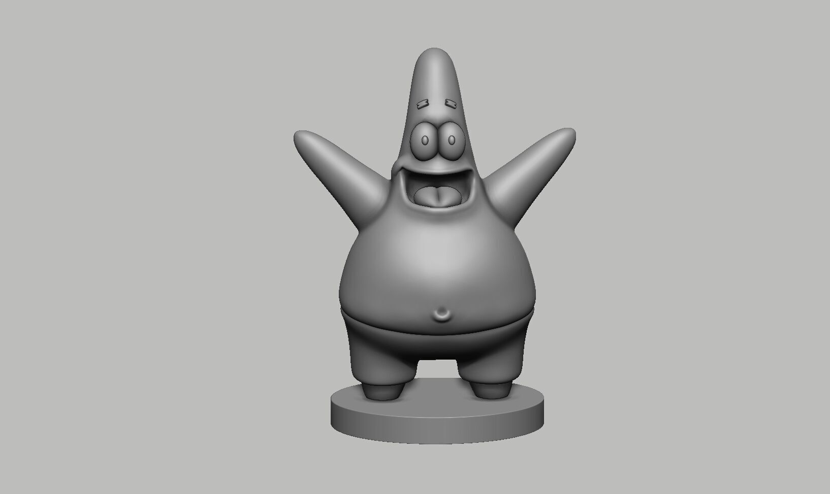Patrick spongebob headphone Stand 3D print model_11