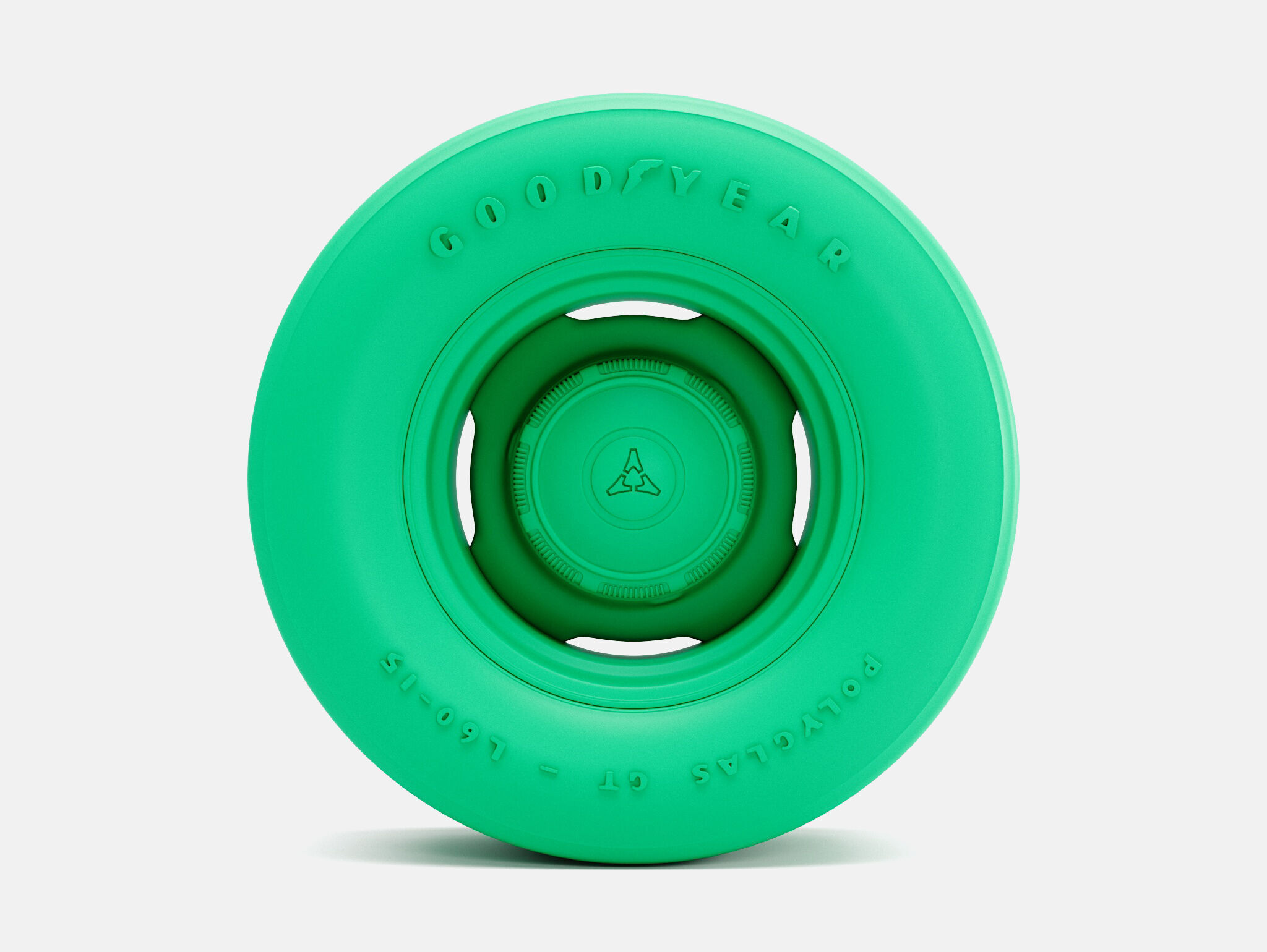 15x10 Mopar Steelie Wheel Goodyear Polyglas Tire 3D print model_4