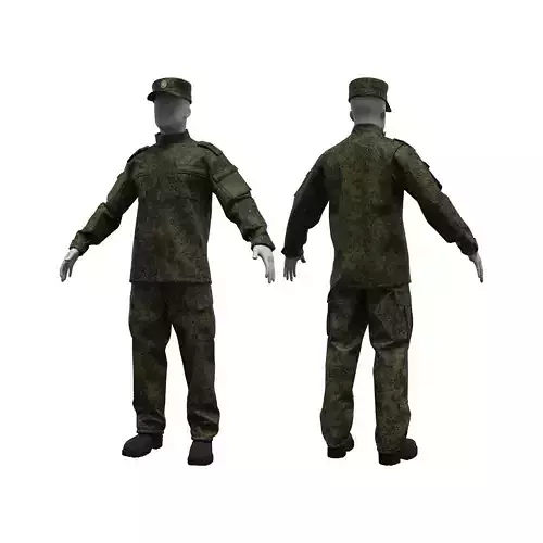VKPO Russian Army Uniform  3D model