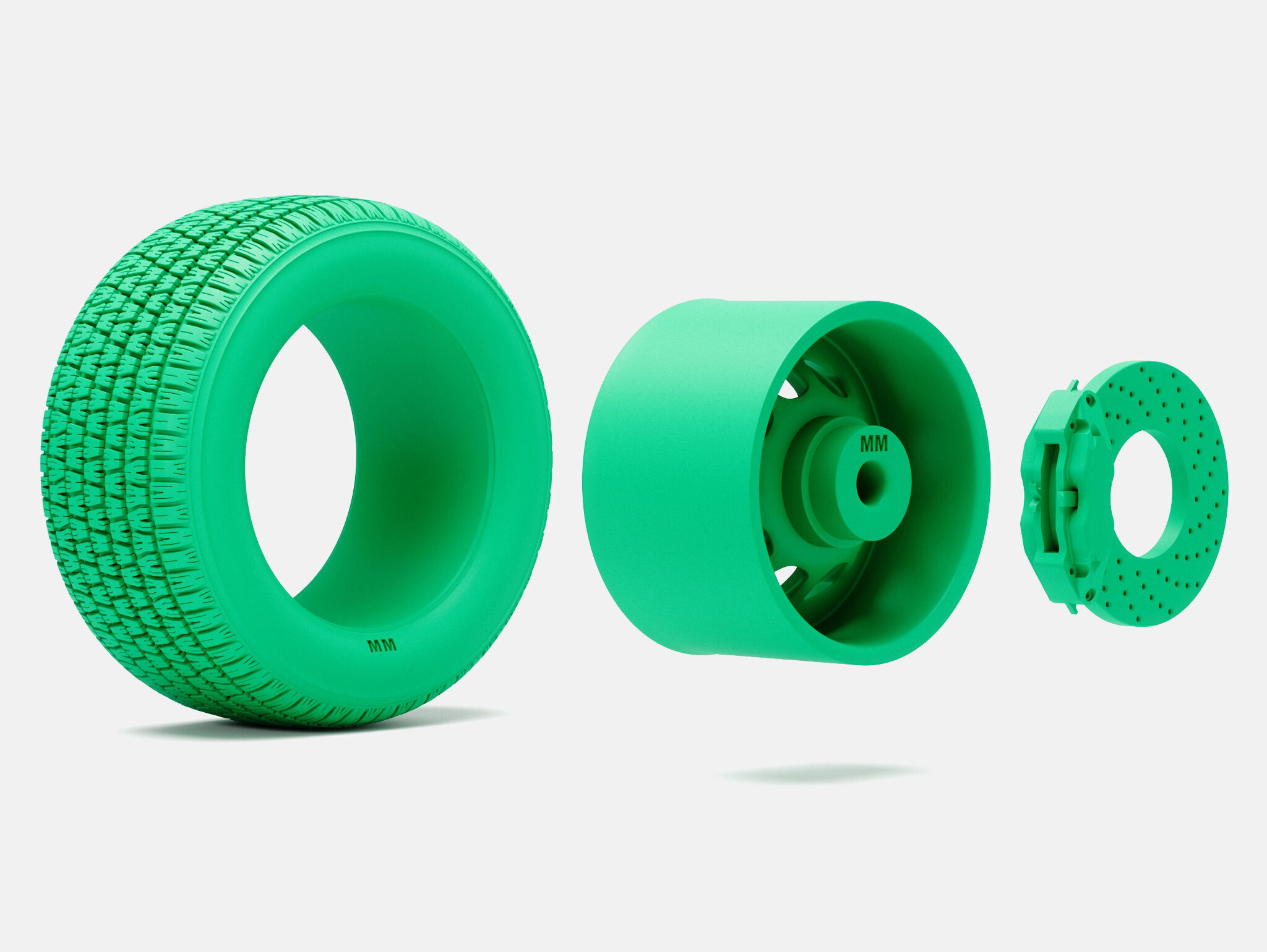 15x10 American Racing Vector Wheel BFGoodrich Radial TA Tire 3D print model_5