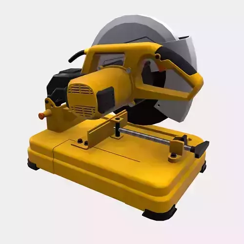 Electric Chop-Saw Machine Low Poly