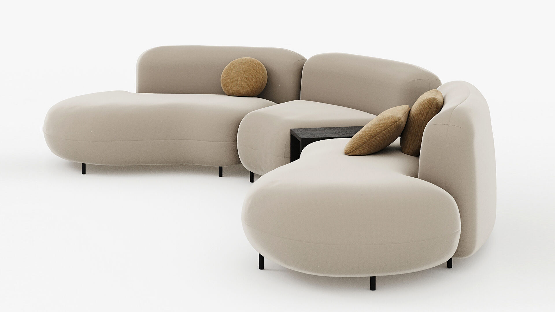 TOKIO Sofa Arflex T20 T30 3D model_2