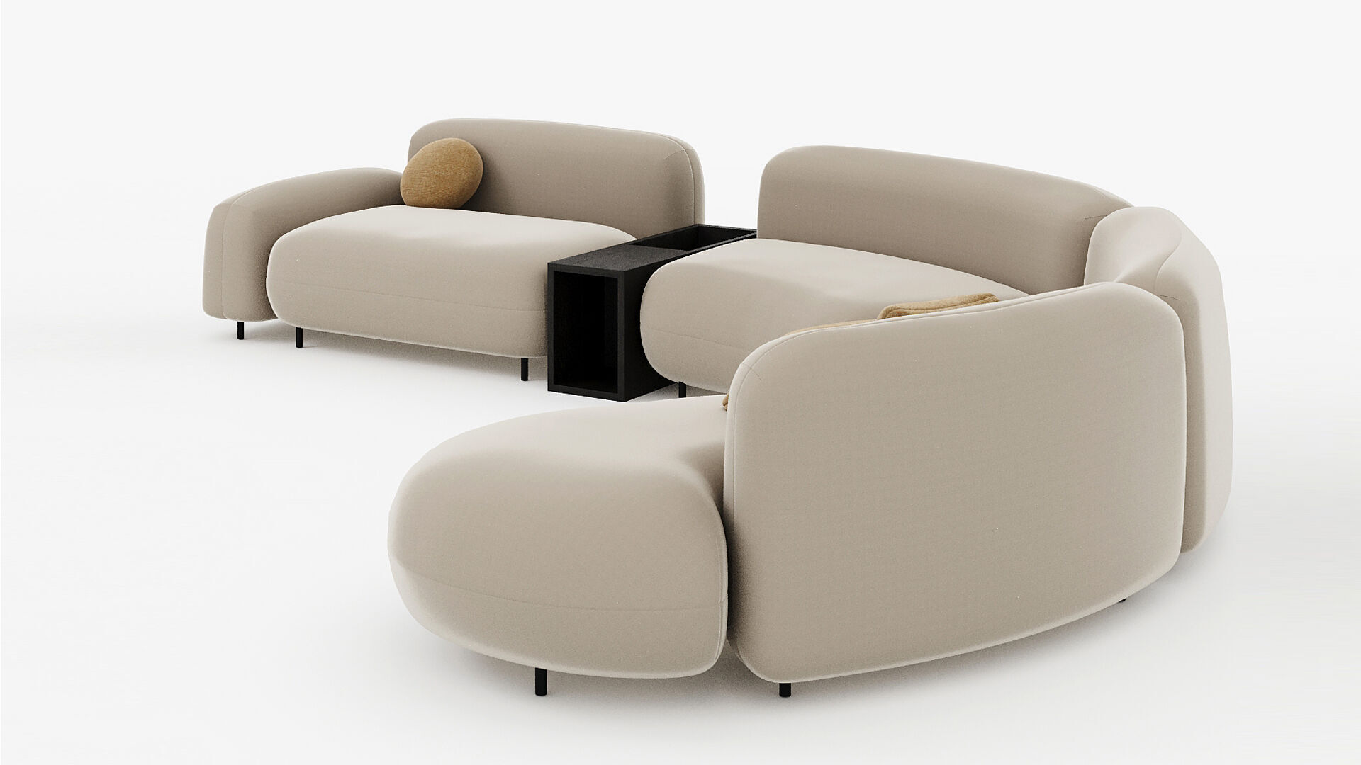 TOKIO Sofa Arflex T20 T30 3D model_6