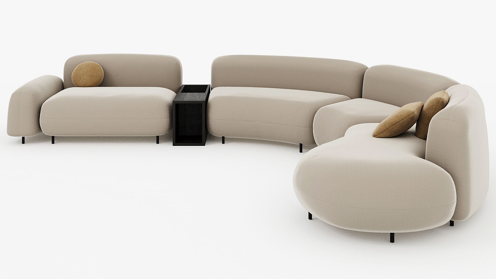 TOKIO Sofa Arflex T20 T30 3D model_7