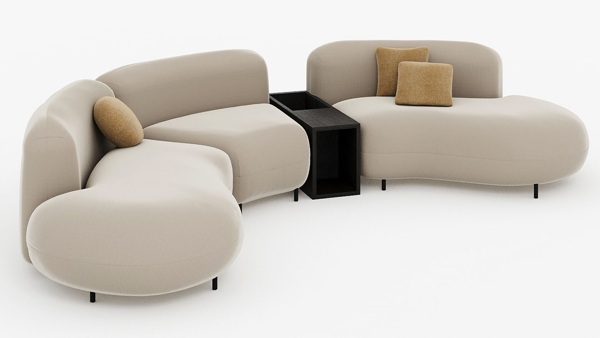 TOKIO Sofa Arflex T20 T30 3D model_3