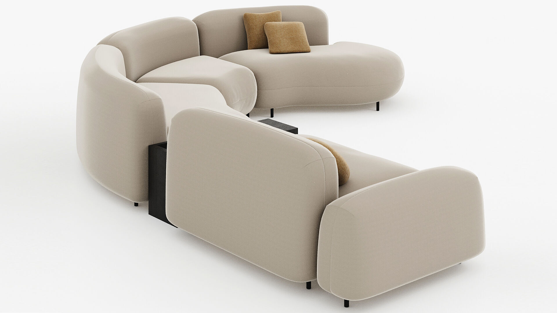 TOKIO Sofa Arflex T20 T30 3D model_9