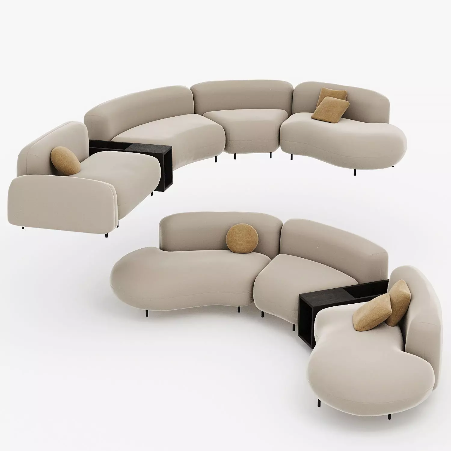 TOKIO Sofa Arflex T20 T30 3D model_0