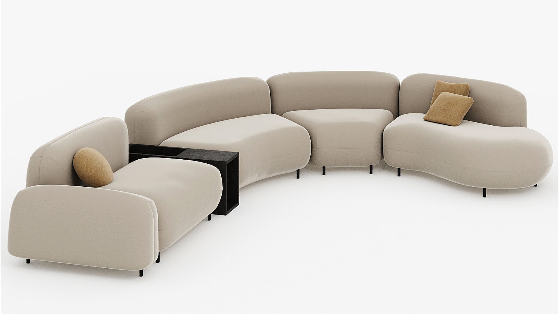 TOKIO Sofa Arflex T20 T30 3D model_8