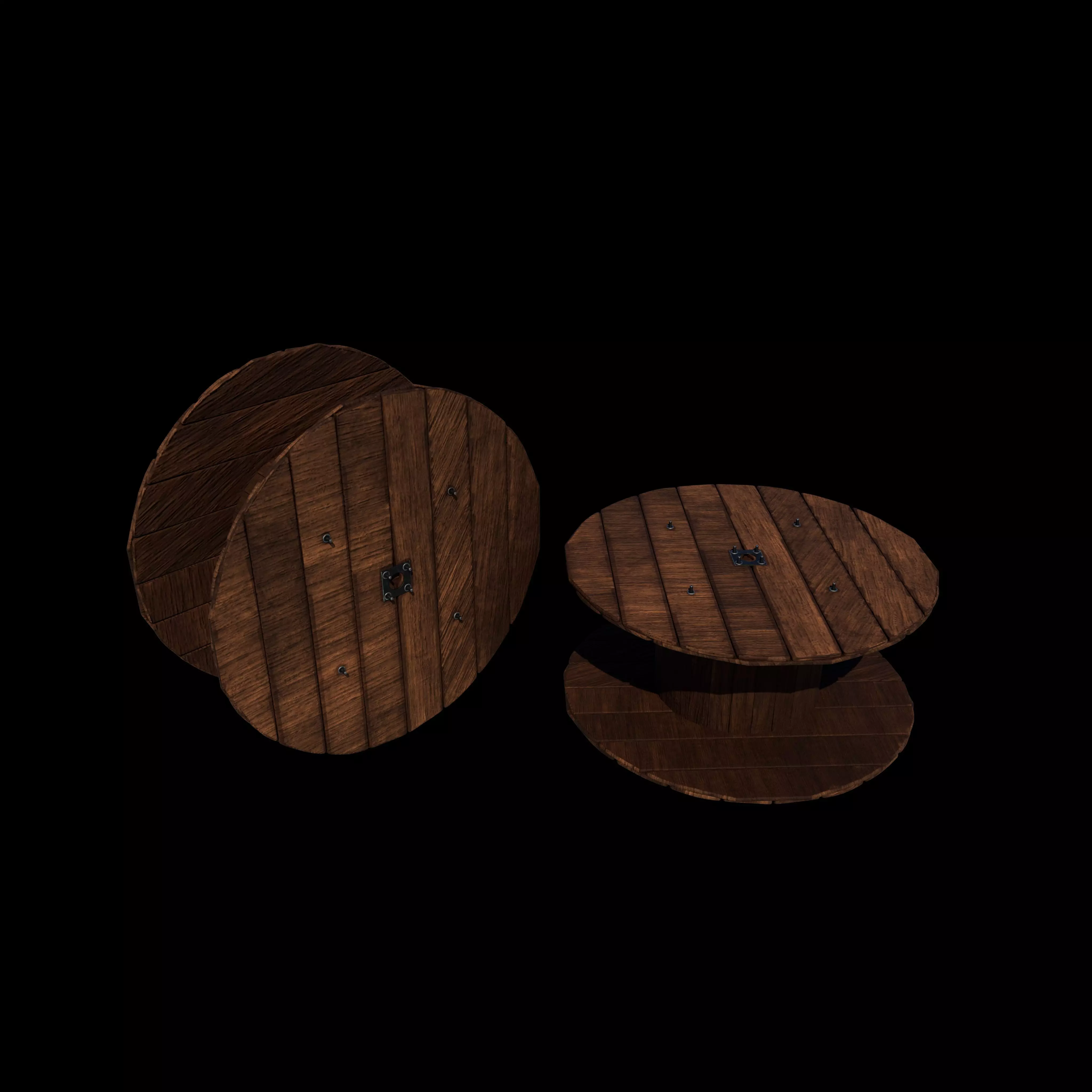 Big Wood Coil 3D model_0