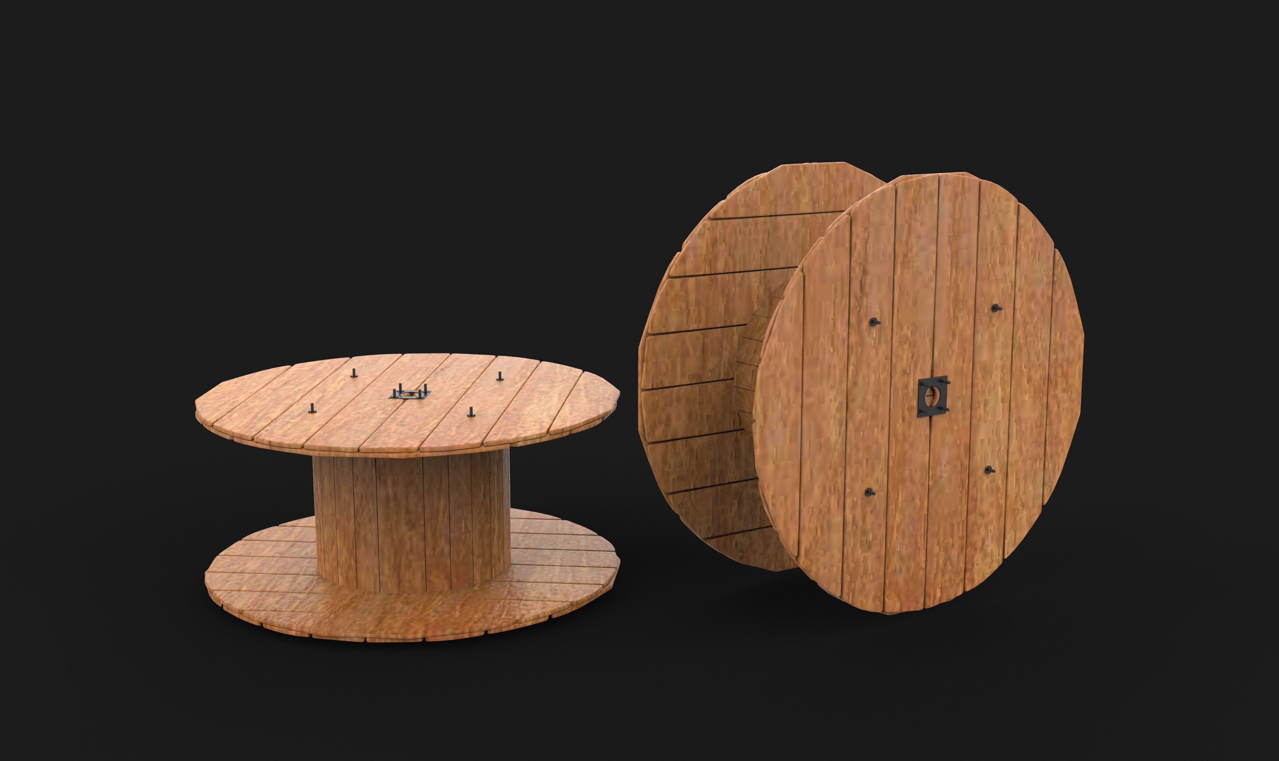 Big Wood Coil 3D model_8