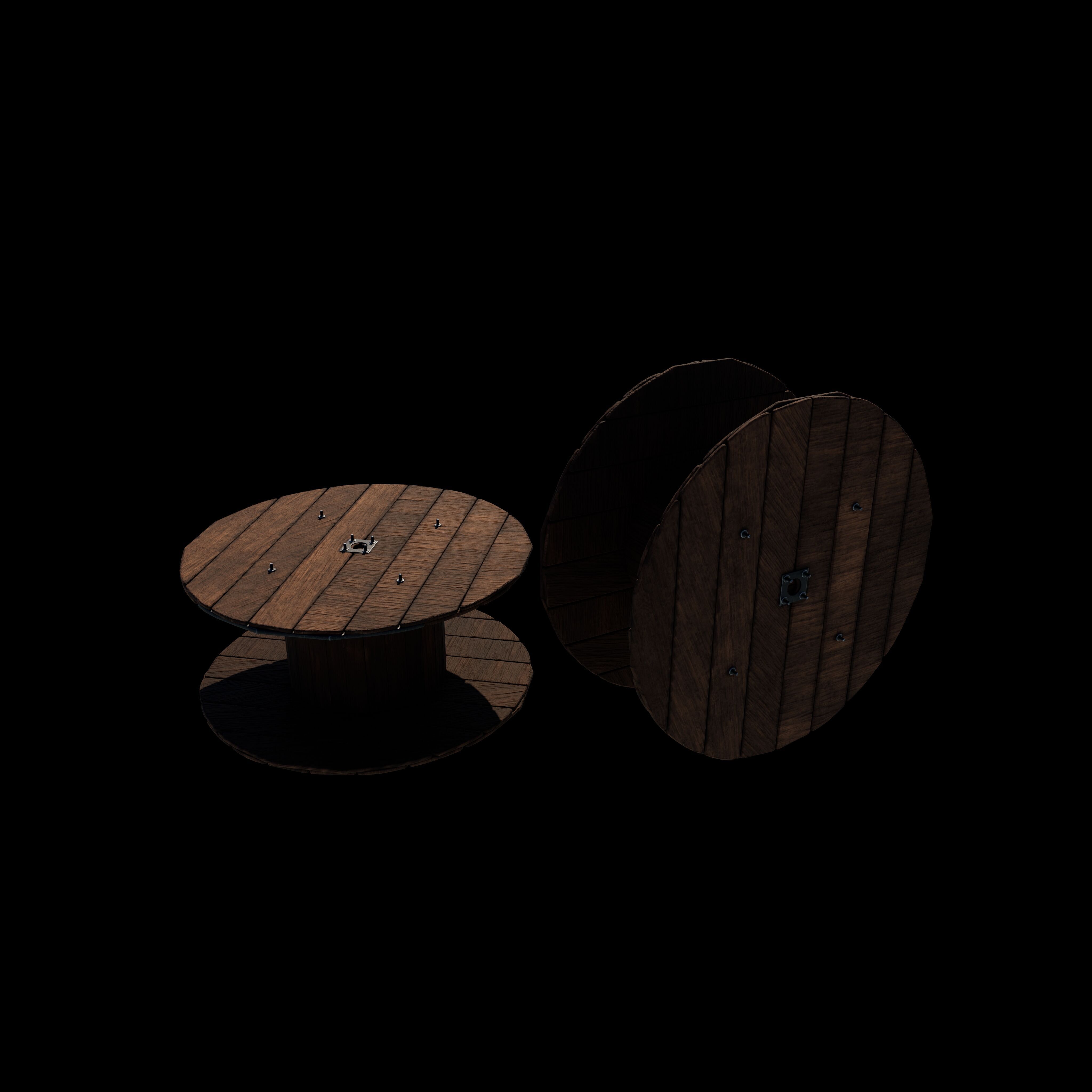 Big Wood Coil 3D model_2