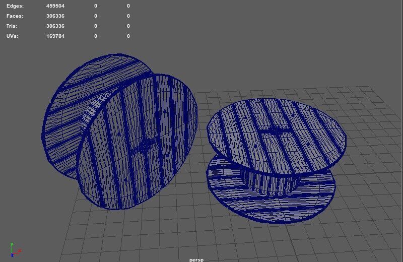 Big Wood Coil 3D model_9