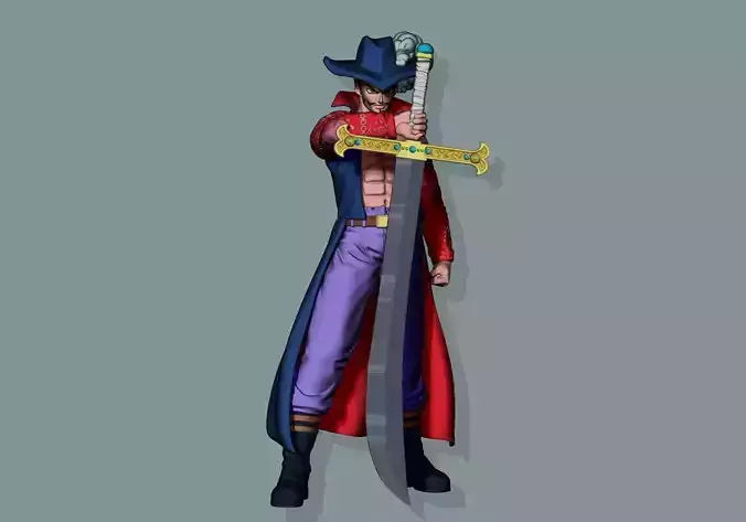 Mihawk One Piece 3D print model