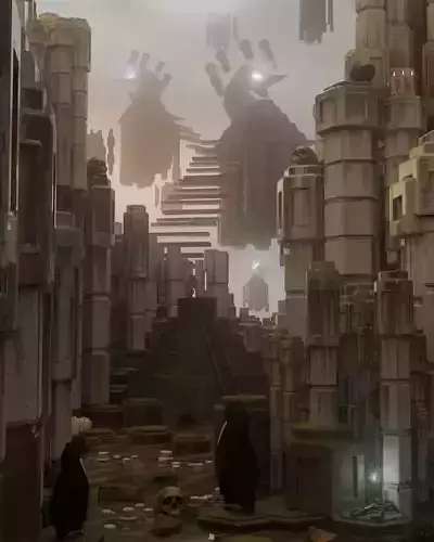 FREE Mystical Pyramid Scene Free 3D model