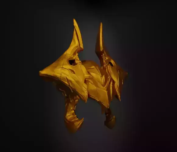 League of Legends Aatrox Face Helmet  Face Mask - Aatrox Mask 3D print model
