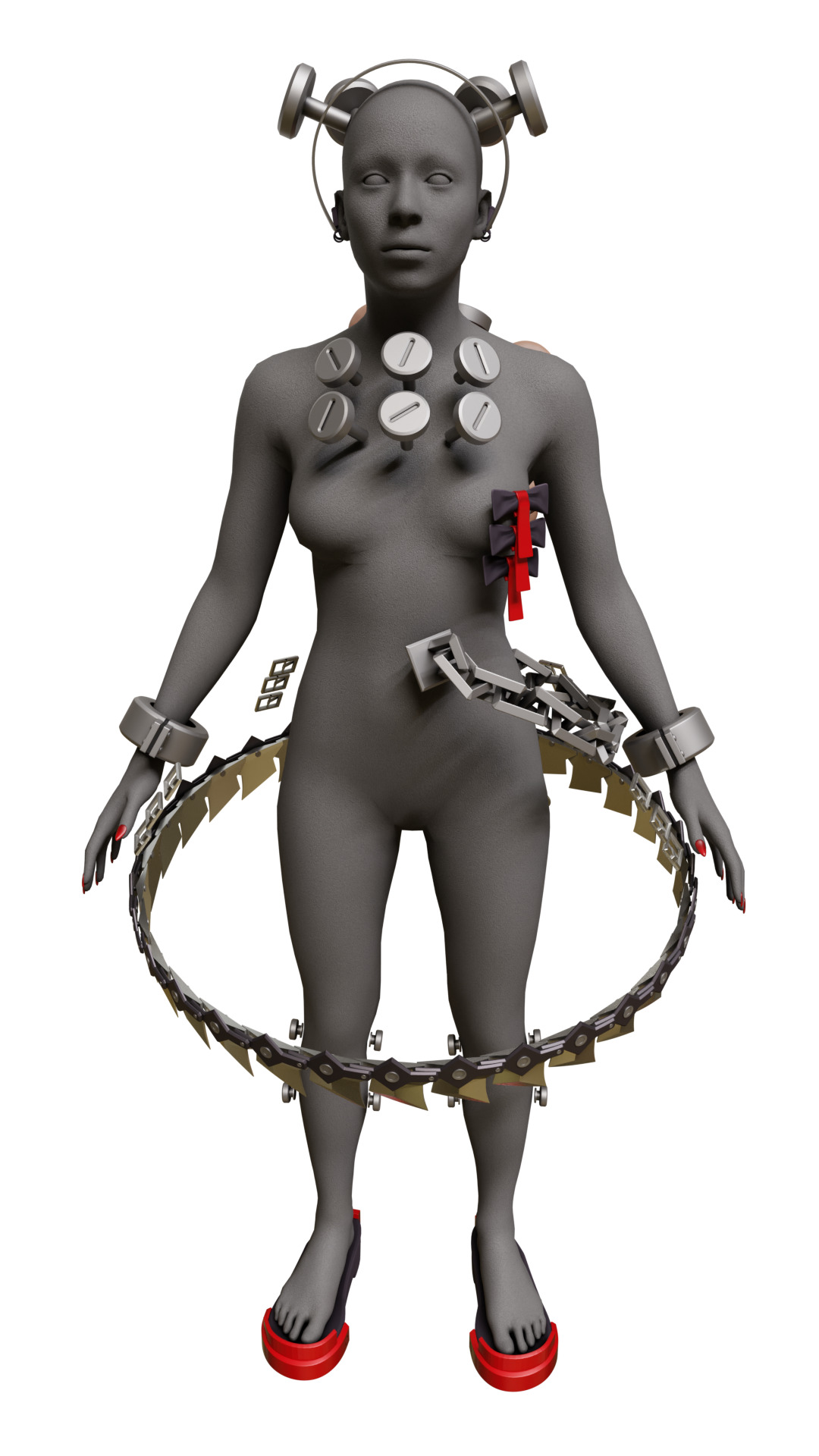 Corin Wickes chainsaw Dress accessories toy Zenless Zone Zero 3D print model_19