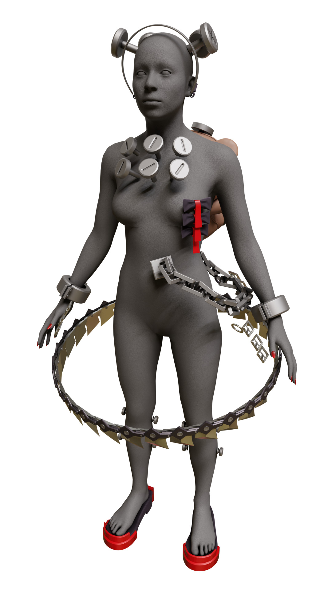 Corin Wickes chainsaw Dress accessories toy Zenless Zone Zero 3D print model_20