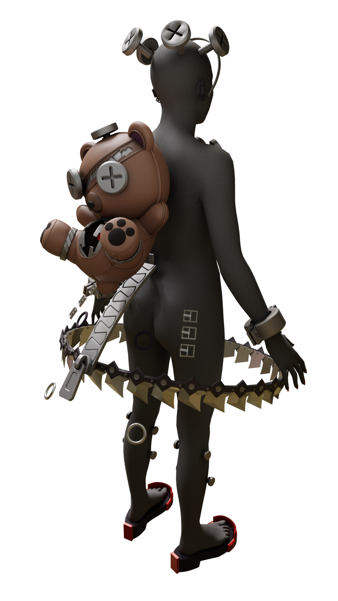 Corin Wickes chainsaw Dress accessories toy Zenless Zone Zero 3D print model_15