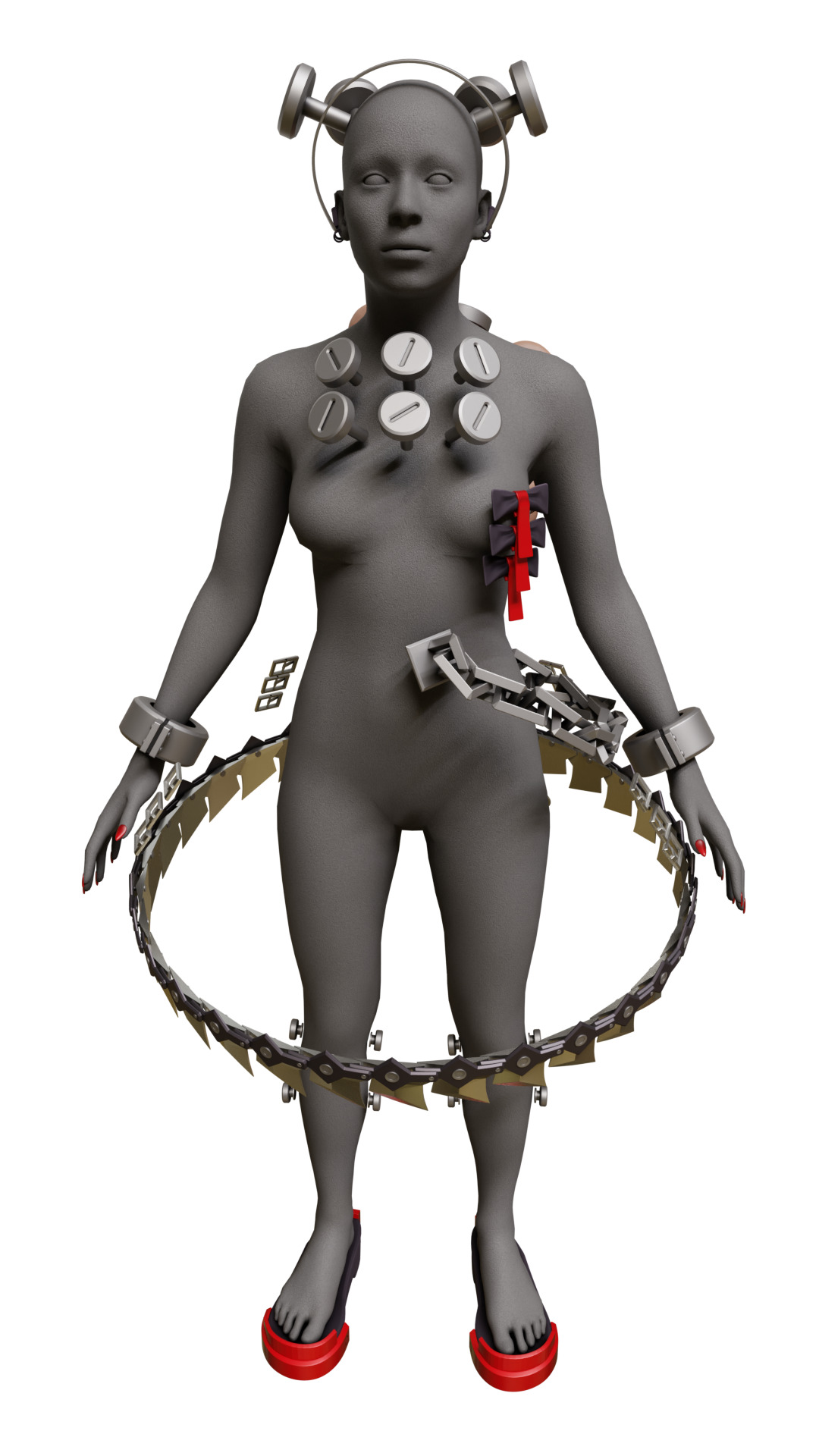 Corin Wickes chainsaw Dress accessories toy Zenless Zone Zero 3D print model_18