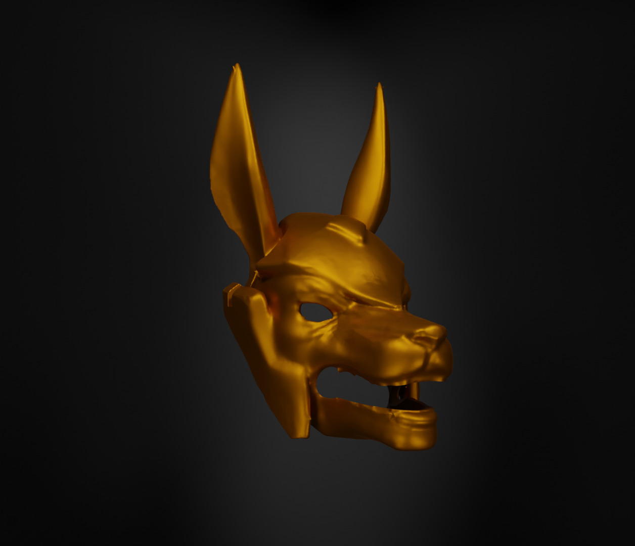 League of Legends Nasus Face Helmet Face Mask - Nasus Mask 3D print model_29