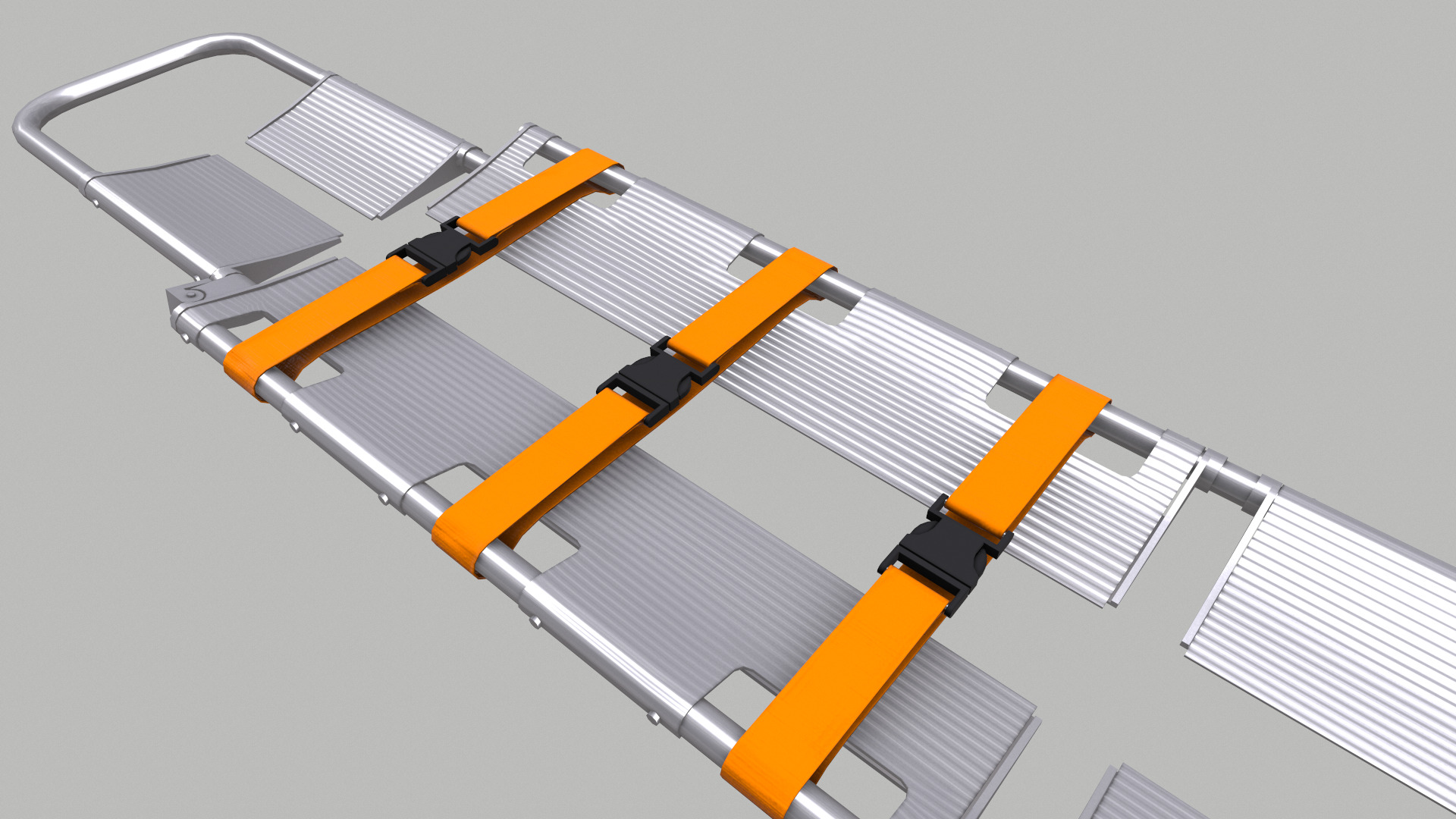 Scoop Stretcher Low Poly Low-poly 3D model_20