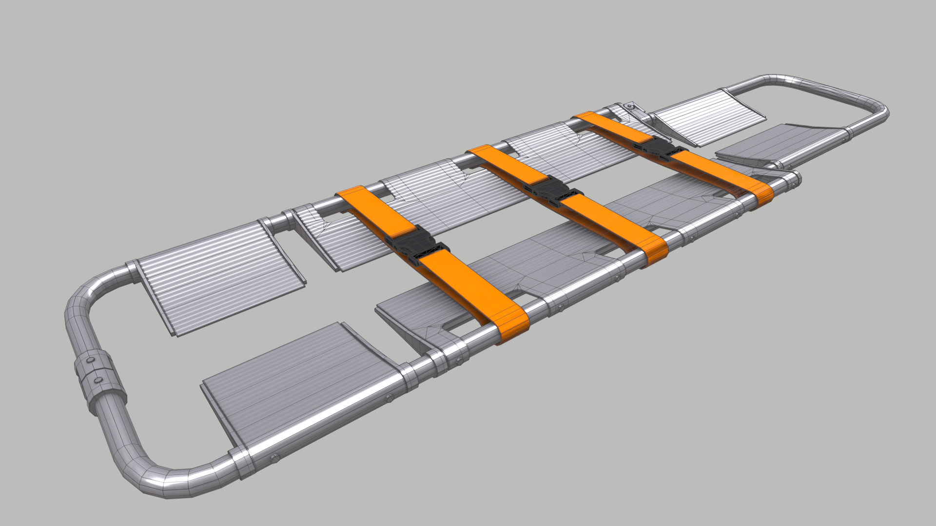 Scoop Stretcher Low Poly Low-poly 3D model_27