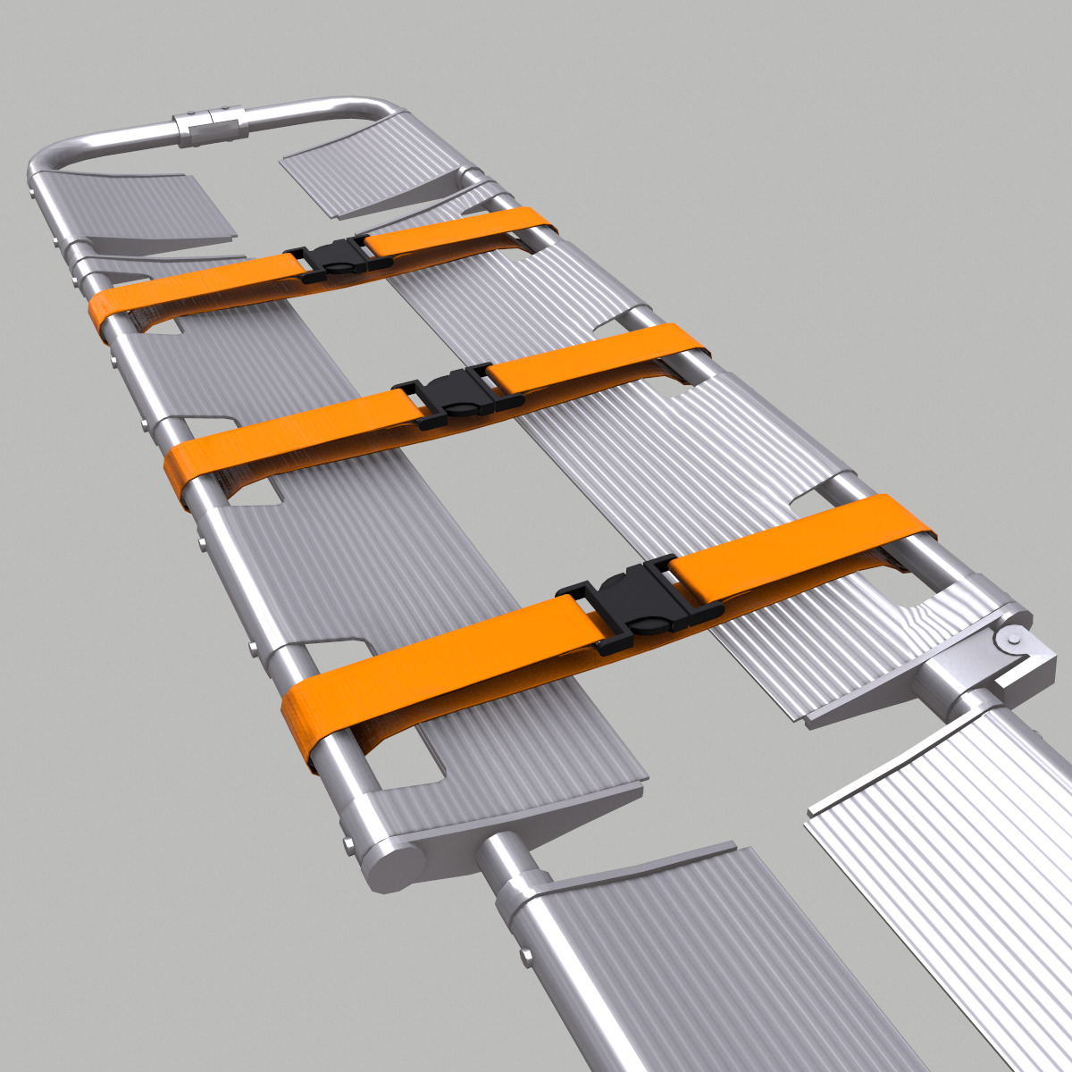 Scoop Stretcher Low Poly Low-poly 3D model_9