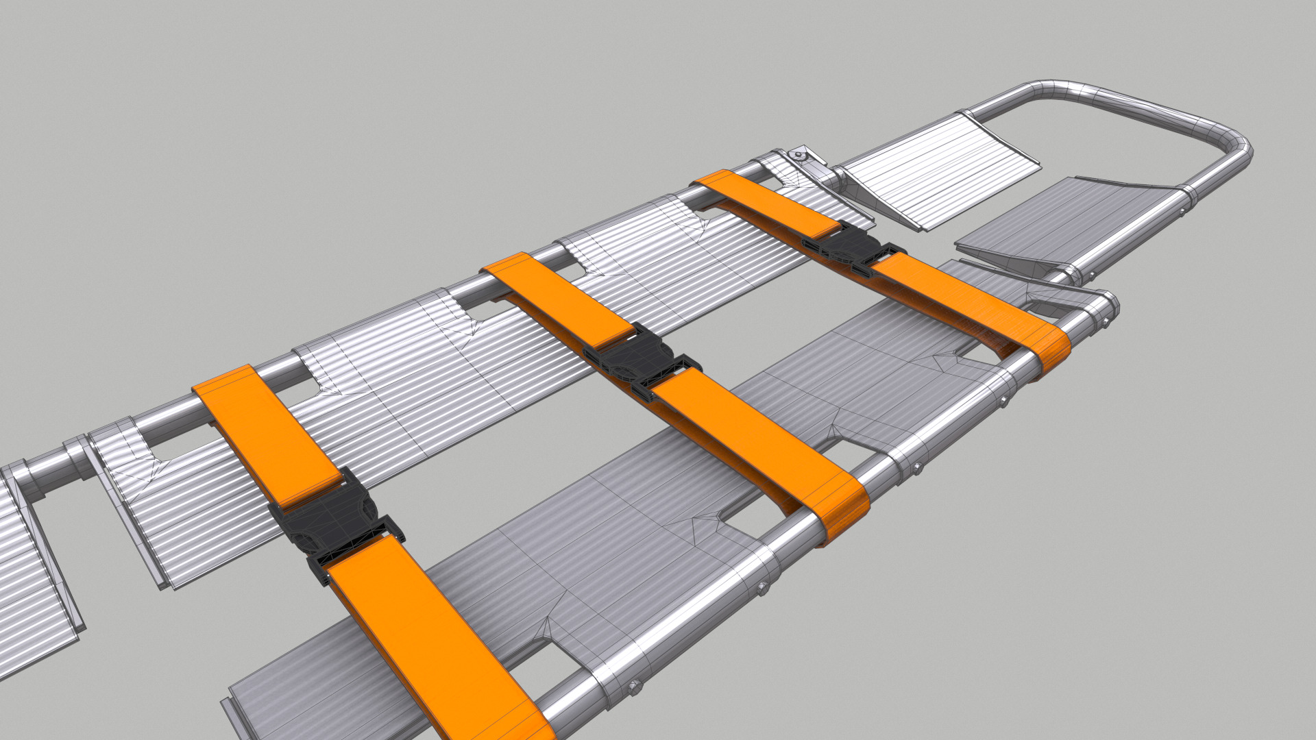 Scoop Stretcher Low Poly Low-poly 3D model_30