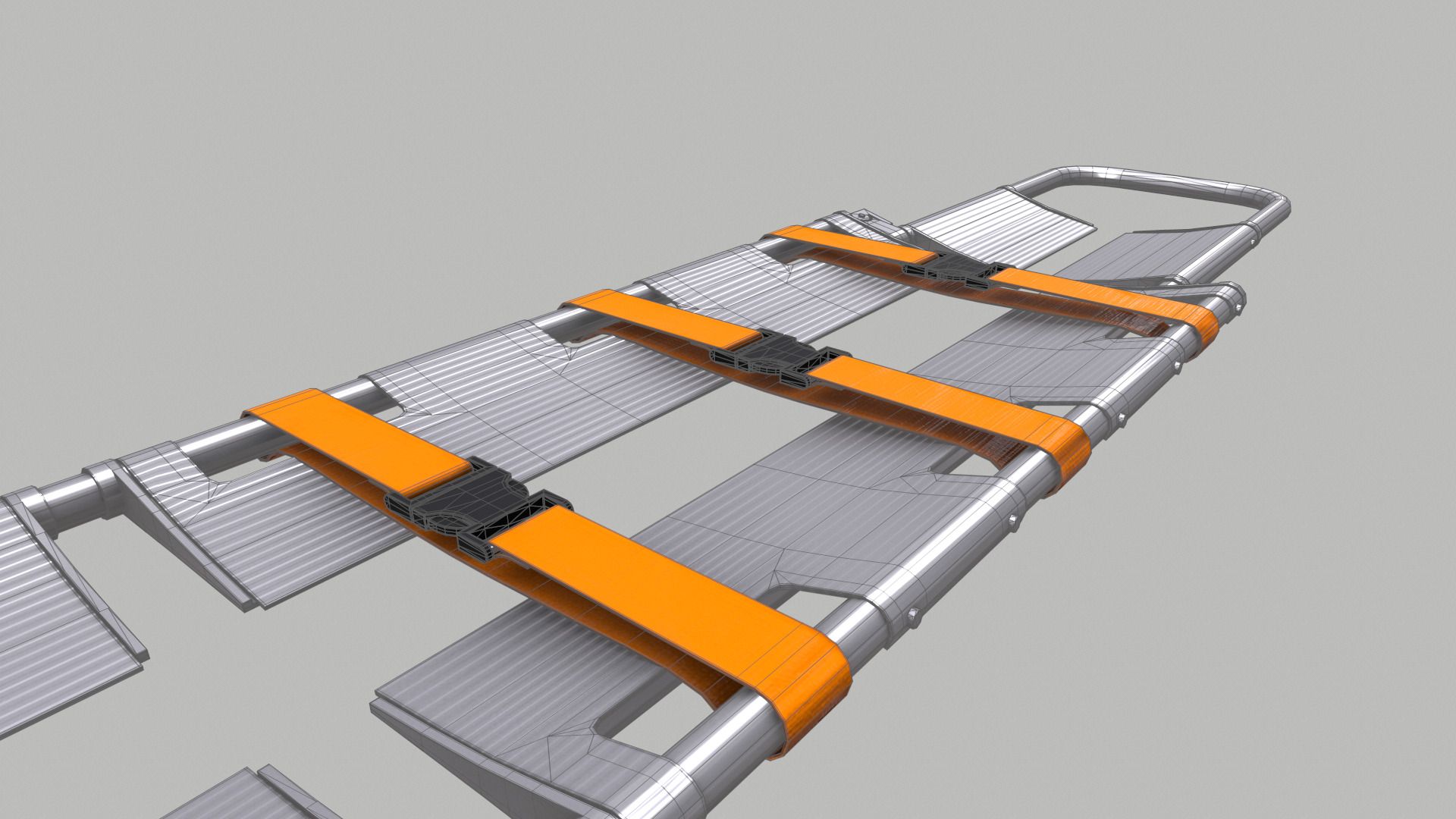 Scoop Stretcher Low Poly Low-poly 3D model_32