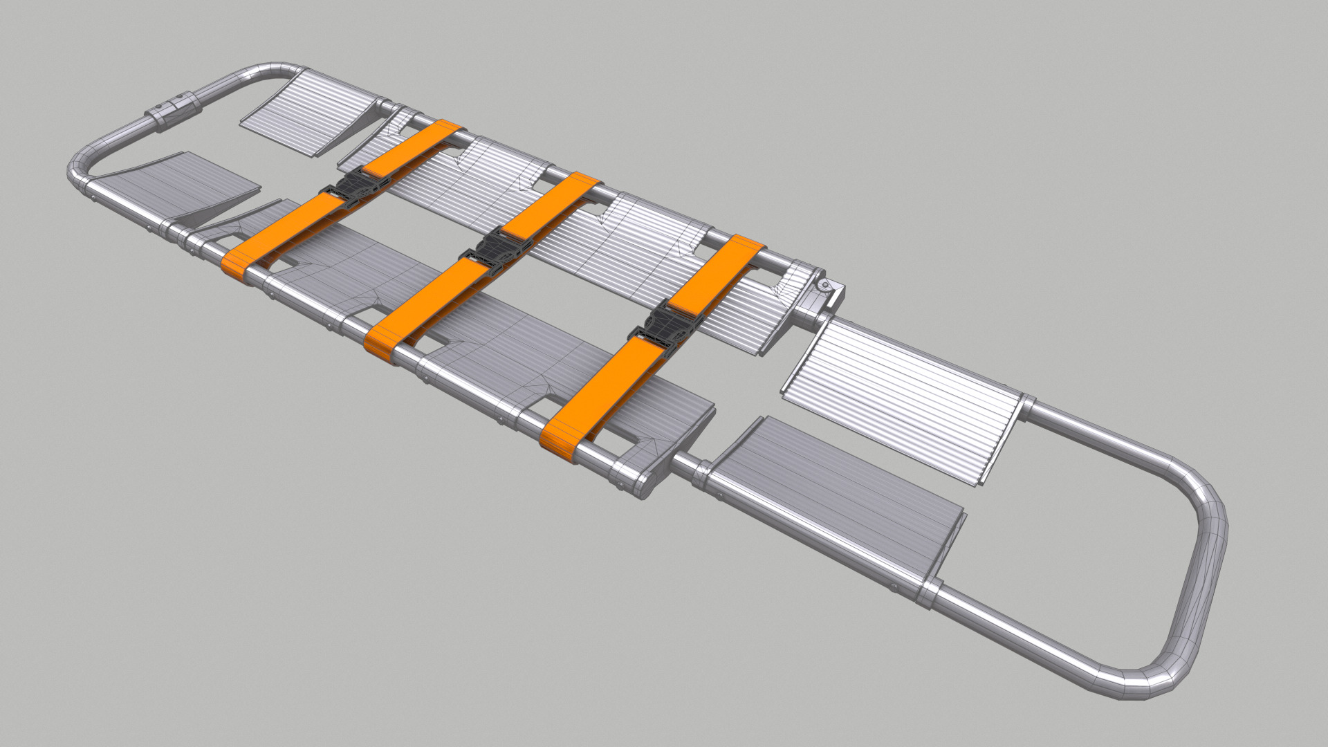 Scoop Stretcher Low Poly Low-poly 3D model_33