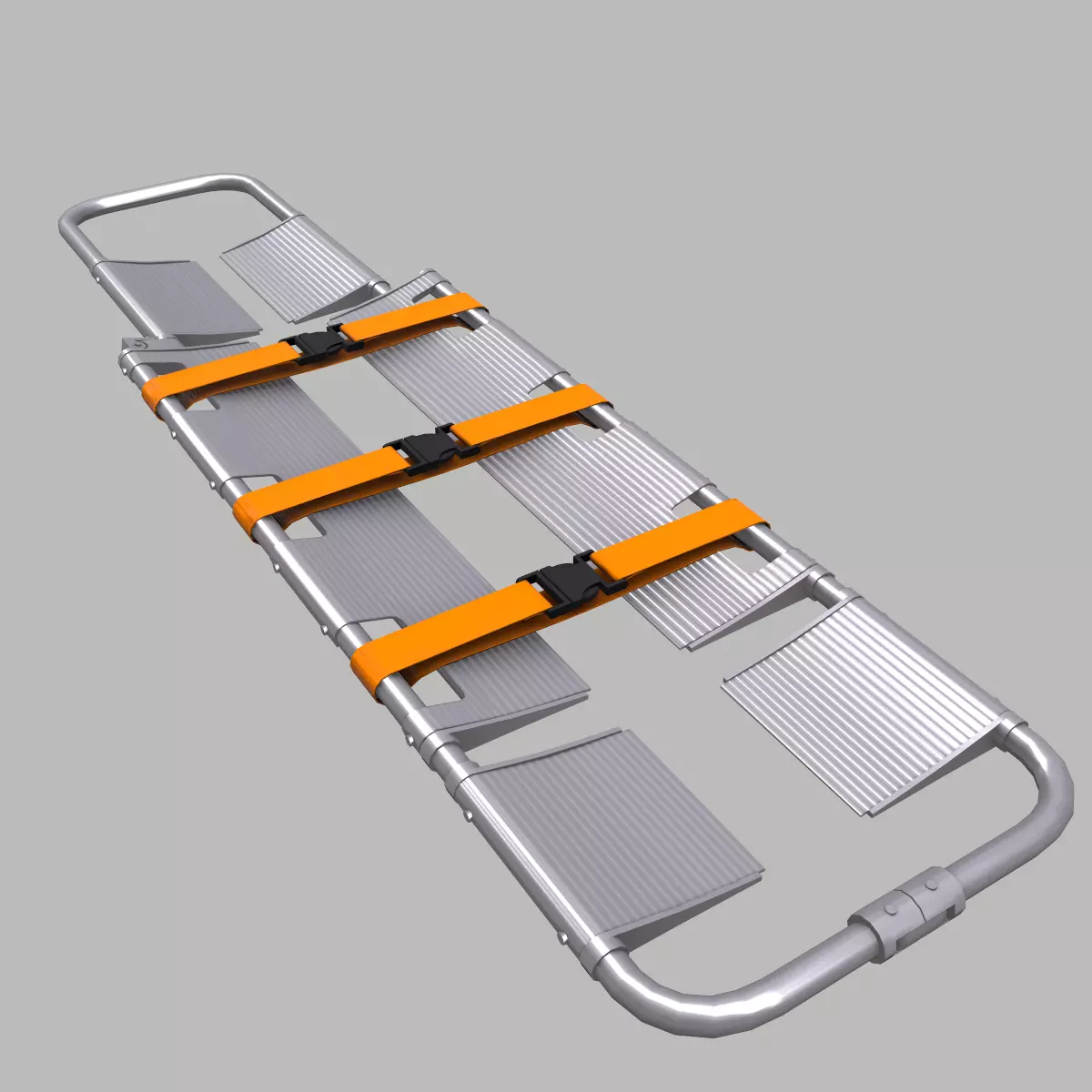 Scoop Stretcher Low Poly Low-poly 3D model_0