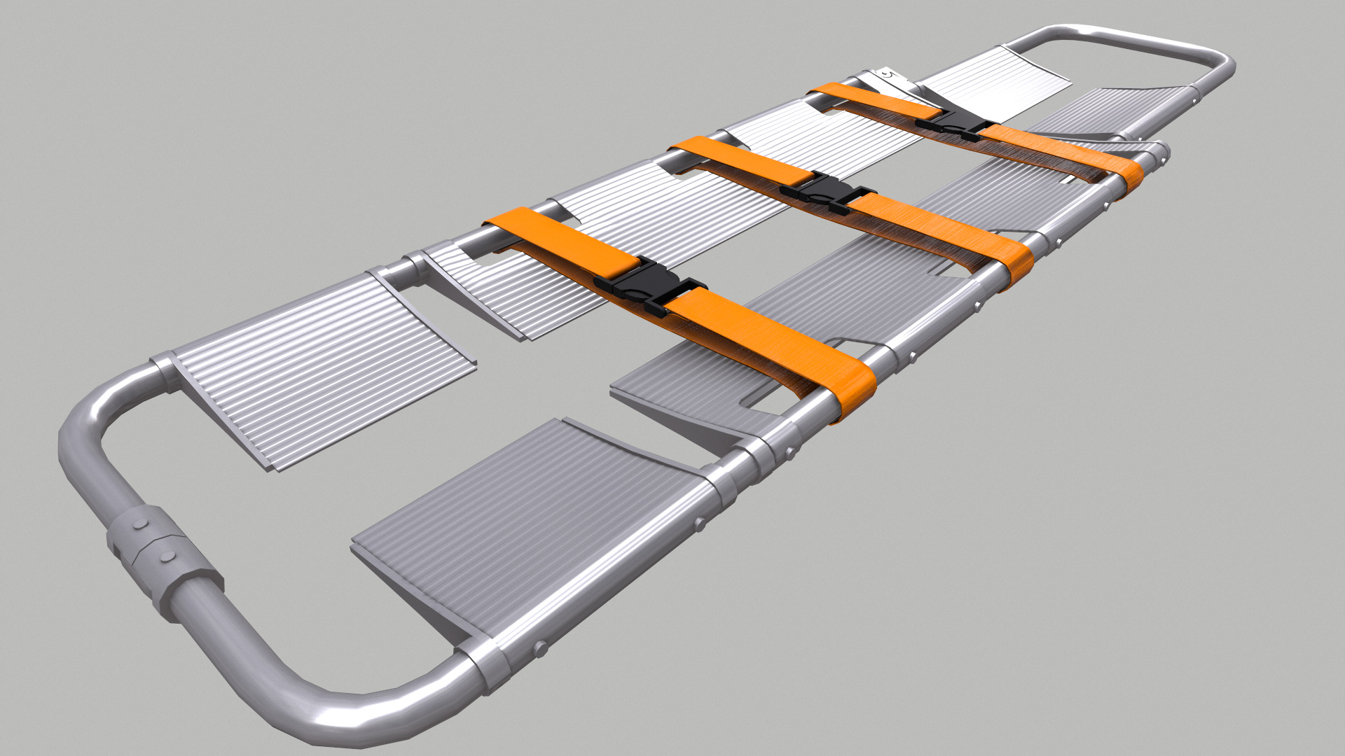 Scoop Stretcher Low Poly Low-poly 3D model_15