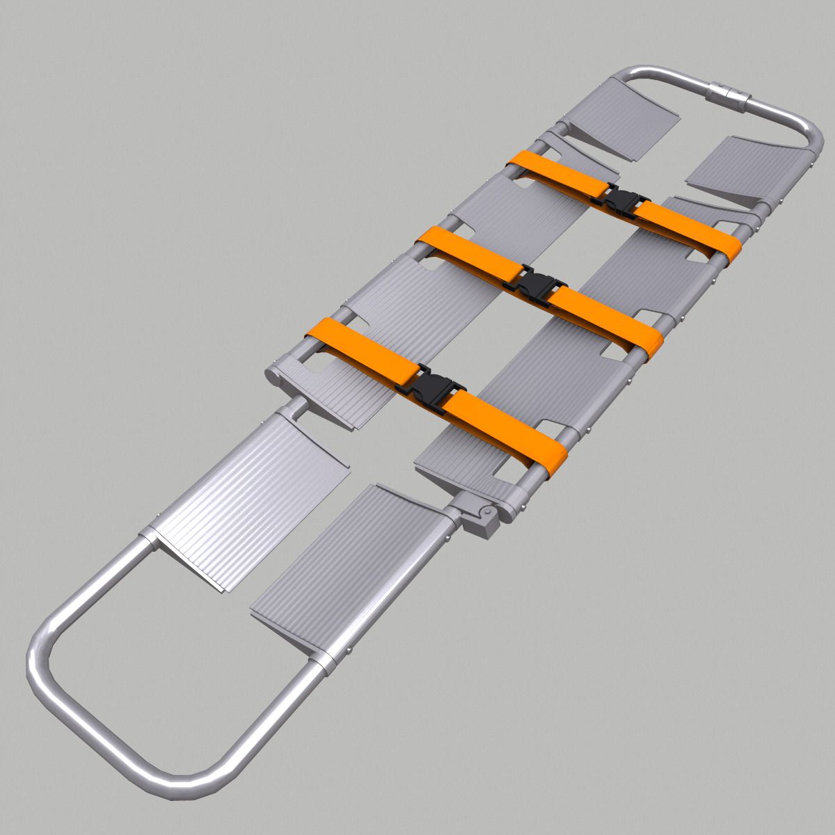 Scoop Stretcher Low Poly Low-poly 3D model_1