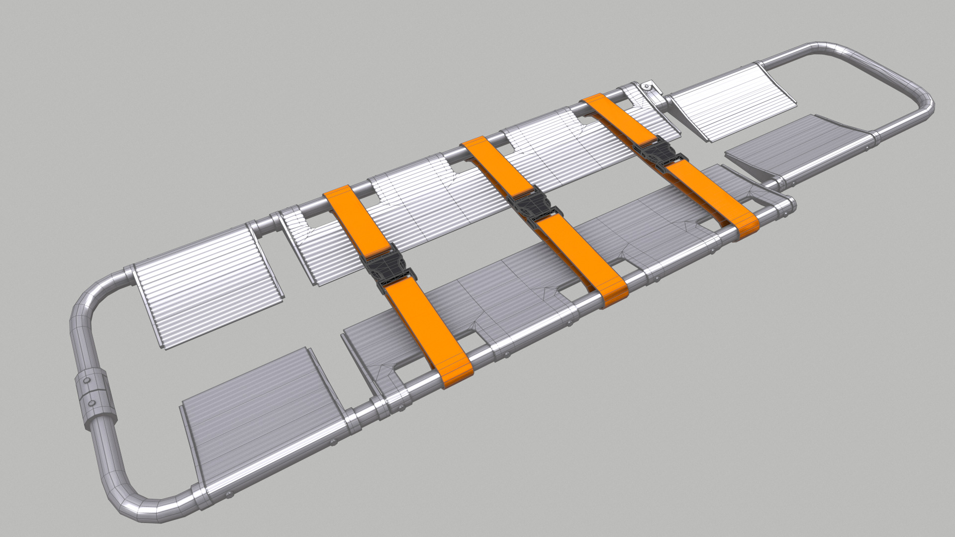 Scoop Stretcher Low Poly Low-poly 3D model_35