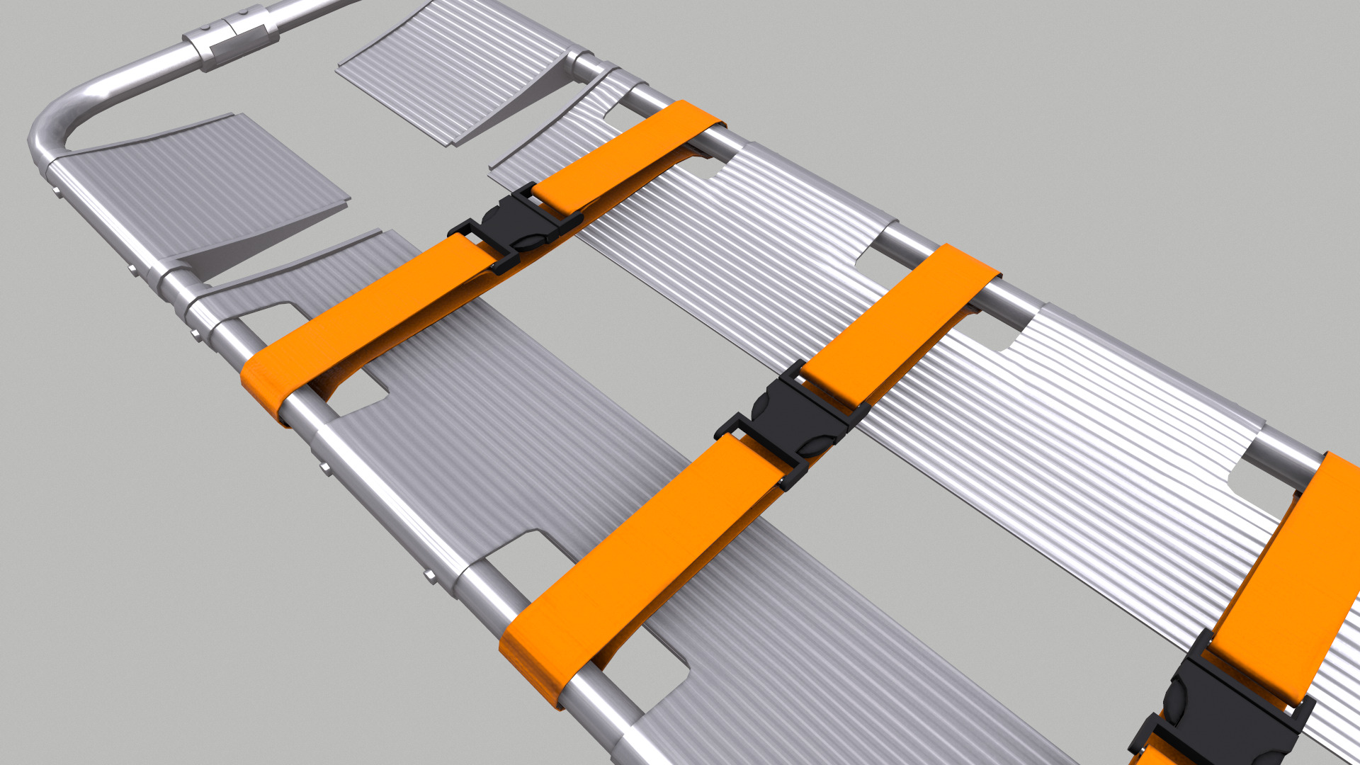 Scoop Stretcher Low Poly Low-poly 3D model_16