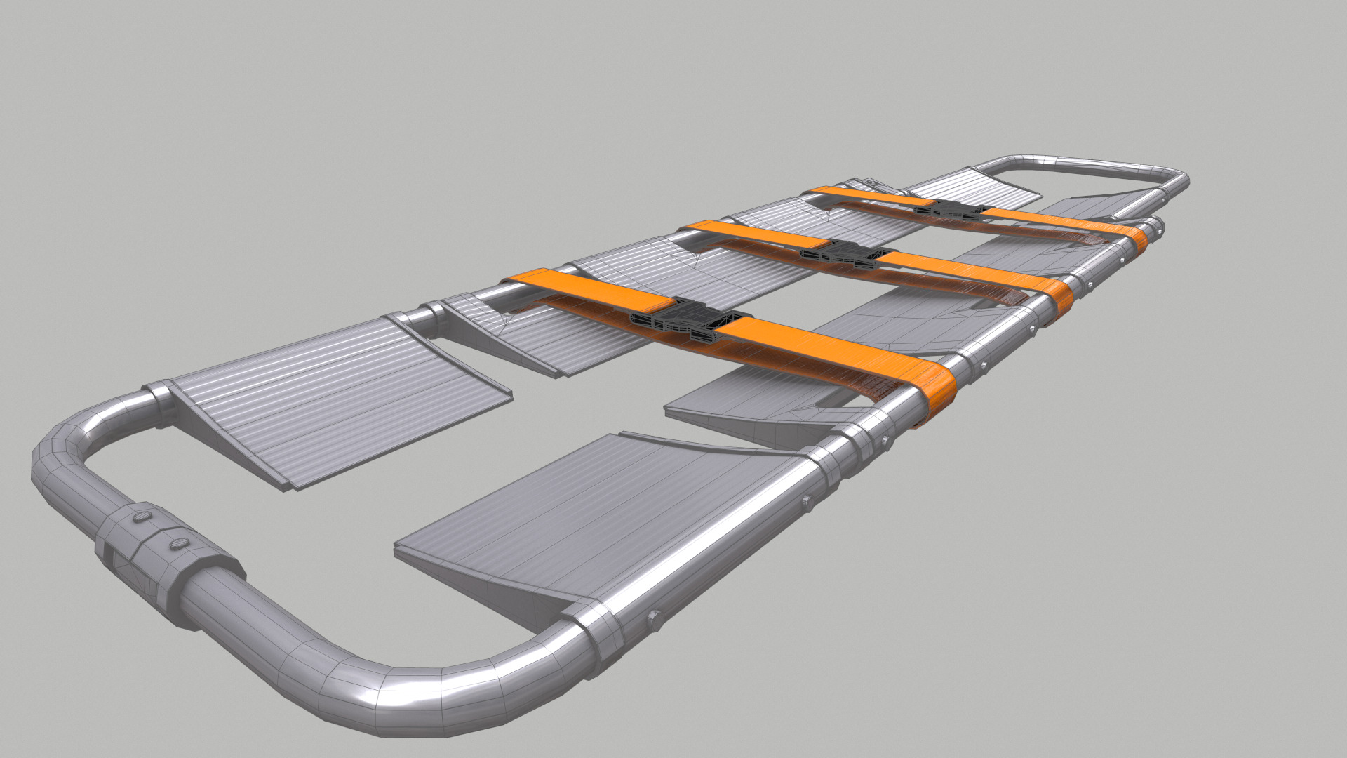 Scoop Stretcher Low Poly Low-poly 3D model_34