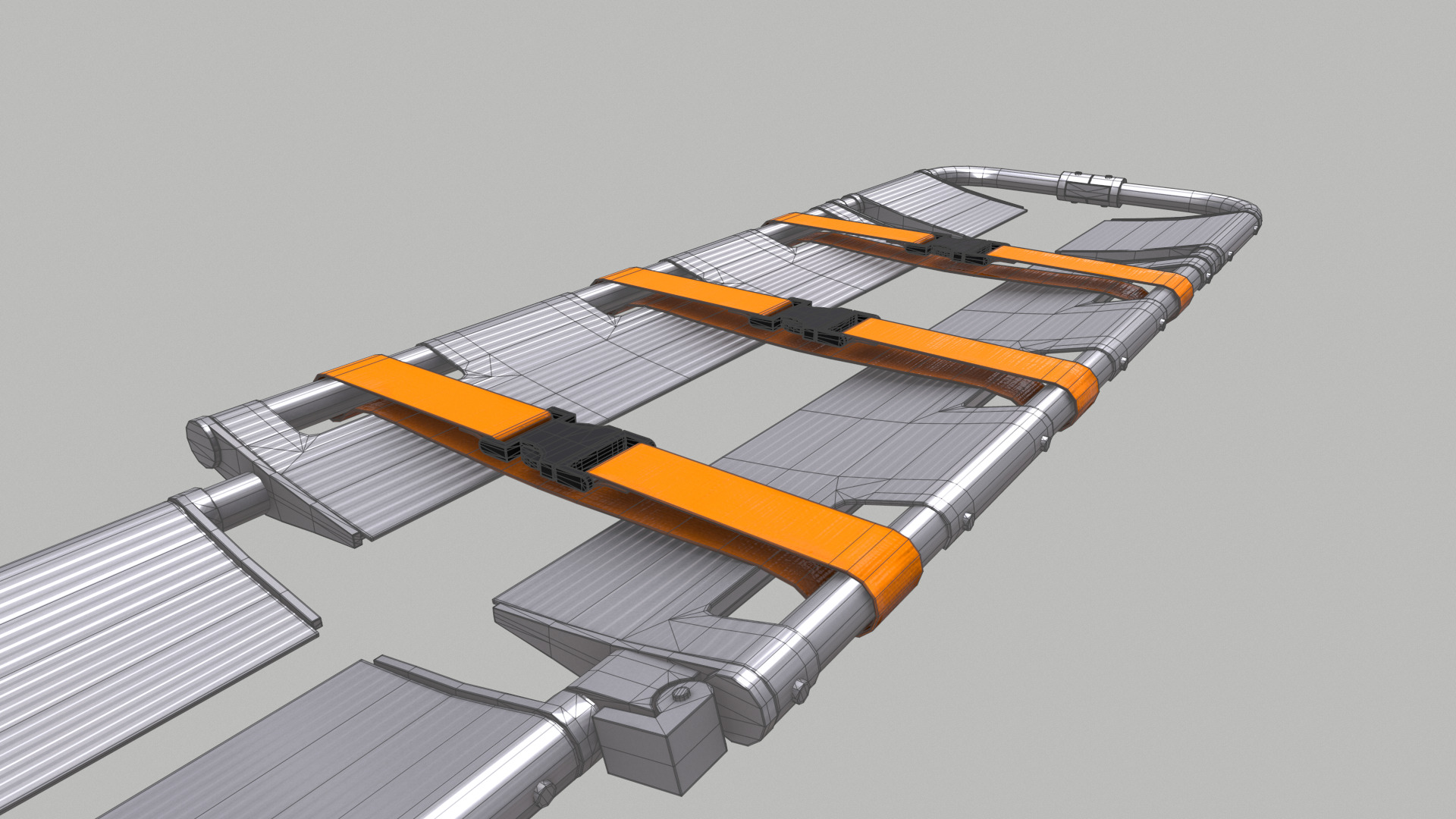 Scoop Stretcher Low Poly Low-poly 3D model_29