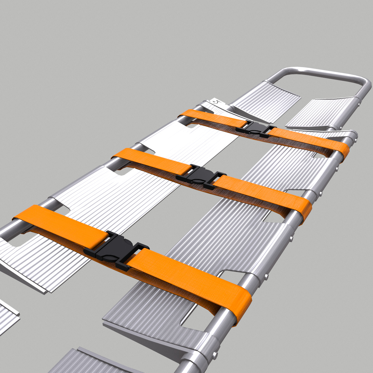 Scoop Stretcher Low Poly Low-poly 3D model_5