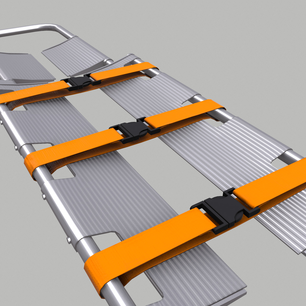 Scoop Stretcher Low Poly Low-poly 3D model_4