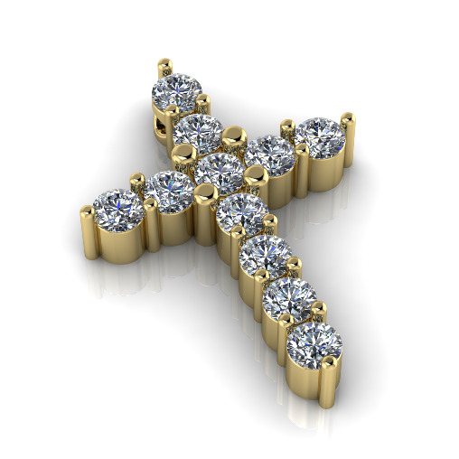 Cross in stile graff N012928 3D print model_1