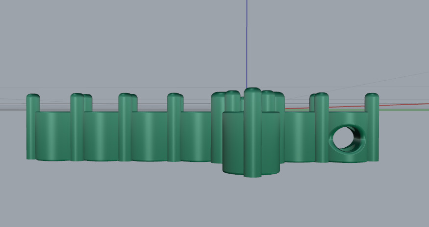 Cross in stile graff N012928 3D print model_3
