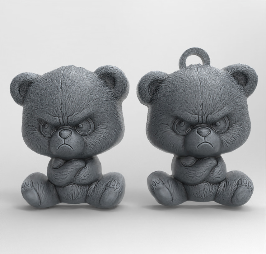 Angry Bear 3D Model - STL File for 3D Printing 3D print model_2