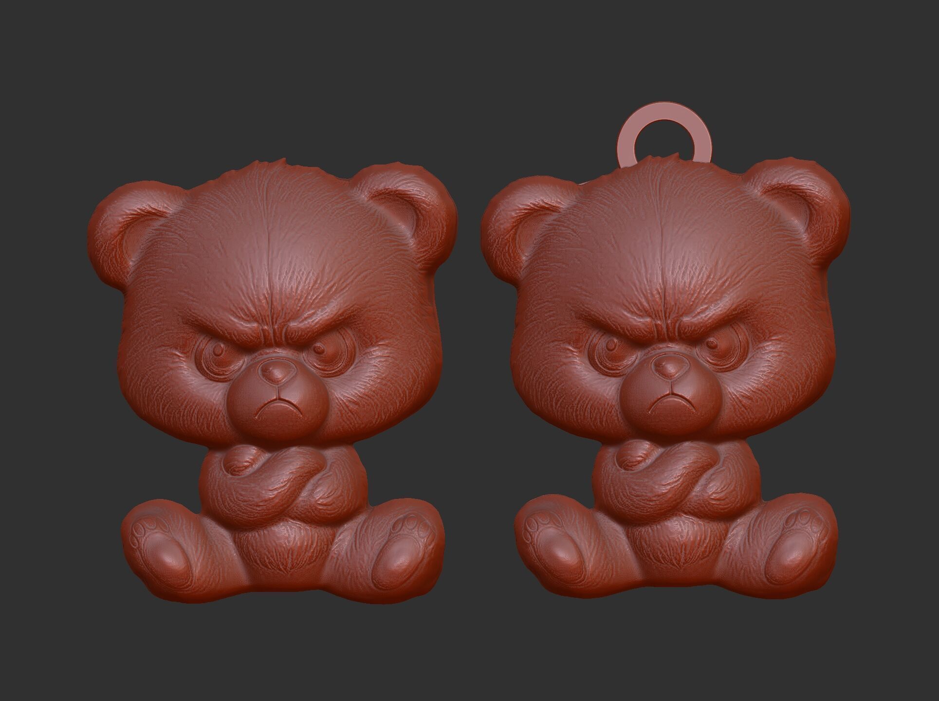 Angry Bear 3D Model - STL File for 3D Printing 3D print model_8