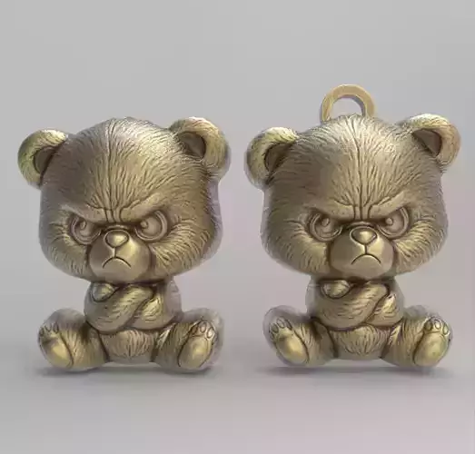 Angry Bear 3D Model - STL File for 3D Printing 