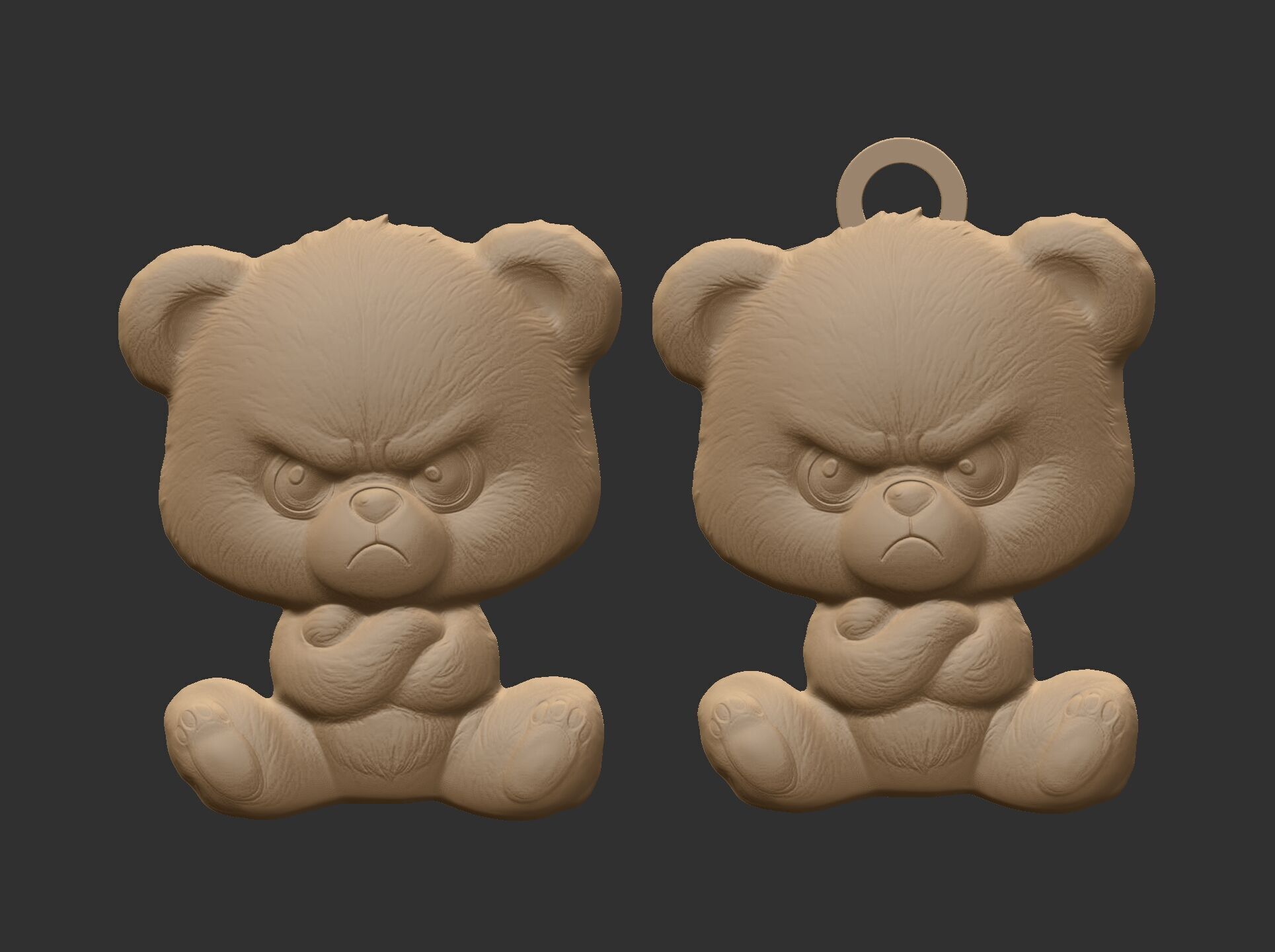 Angry Bear 3D Model - STL File for 3D Printing 3D print model_5