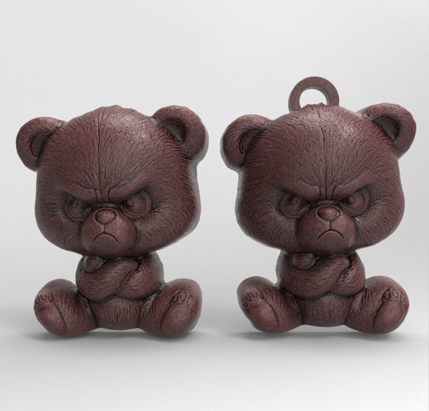 Angry Bear 3D Model - STL File for 3D Printing 3D print model_1