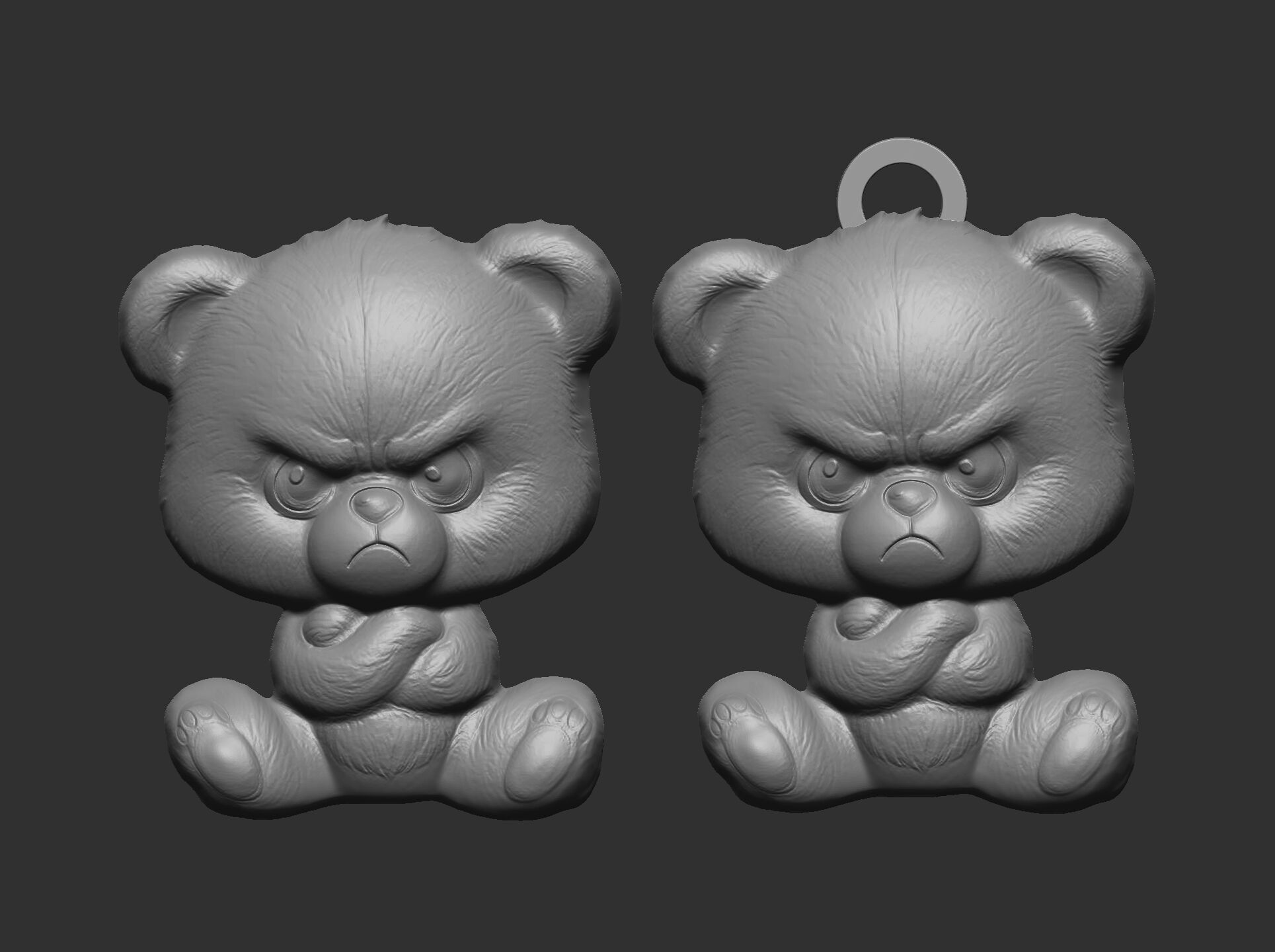 Angry Bear 3D Model - STL File for 3D Printing 3D print model_3