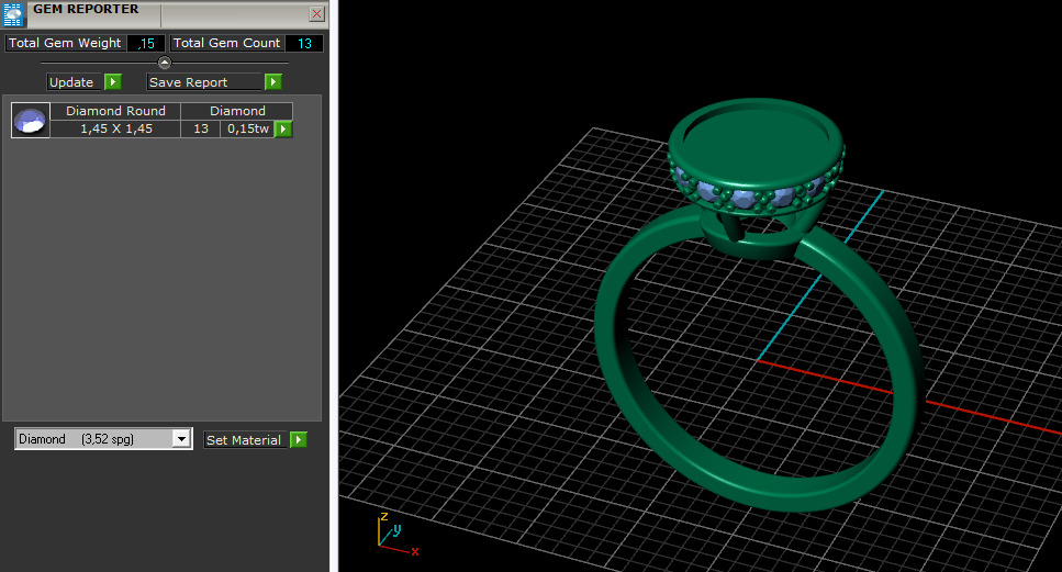 Ring N012924 3D print model_10