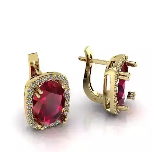 Earrings with English lock N012921