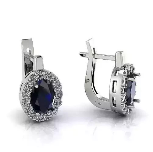 Earrings with English lock N012919